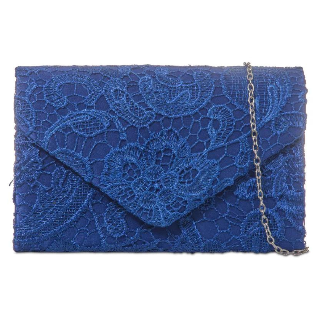 KOKO Lace Clutch Bag Royal Blue