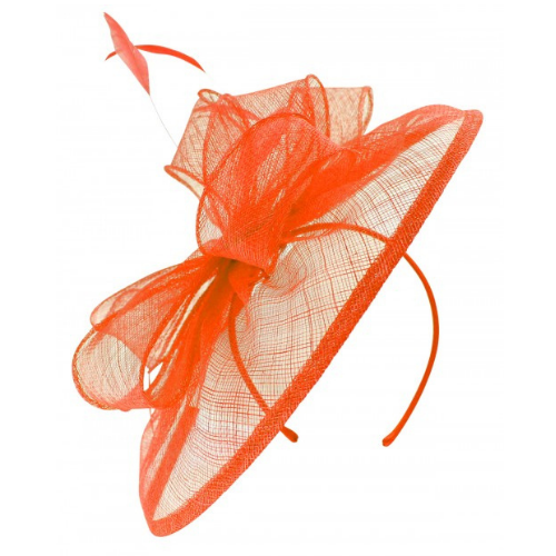 Failsworth Orange Fascinator on Headband