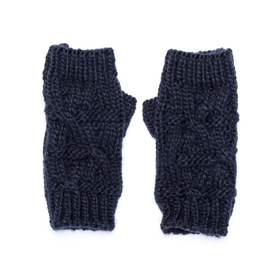 Bella Knit Hand Warmers - Navy