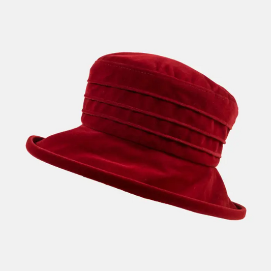 Proppa Toppa PT11 Velour Packable Hat - Wine