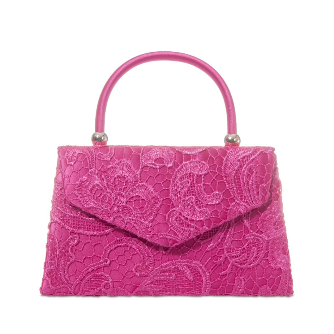 Lace Handle Bag - Fuchsia