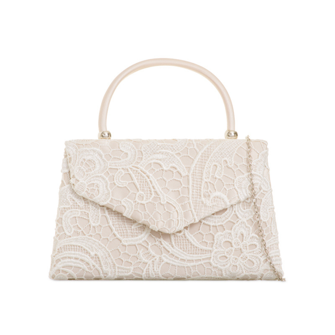 Lace Handle Bag - Ivory
