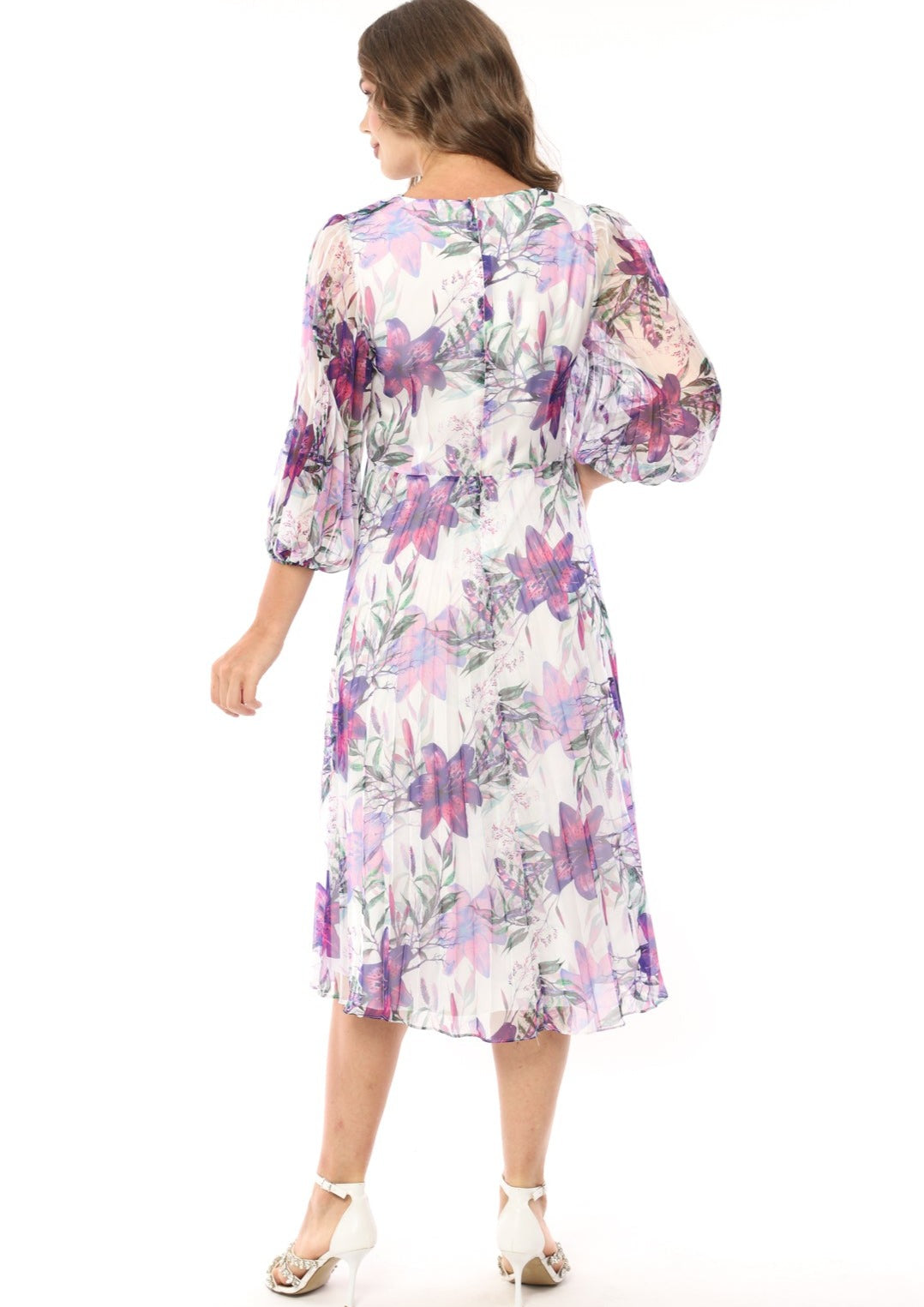 Lizabella 2884-39 Fuchsia Floral Occasion Dress