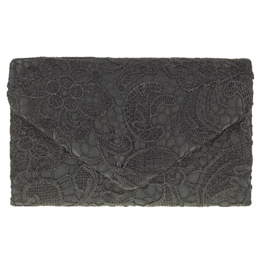 KOKO Lace Clutch Bag - Black