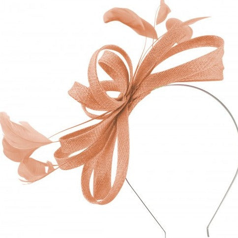 Parfait Pink Fascinator with Loops & Feathers