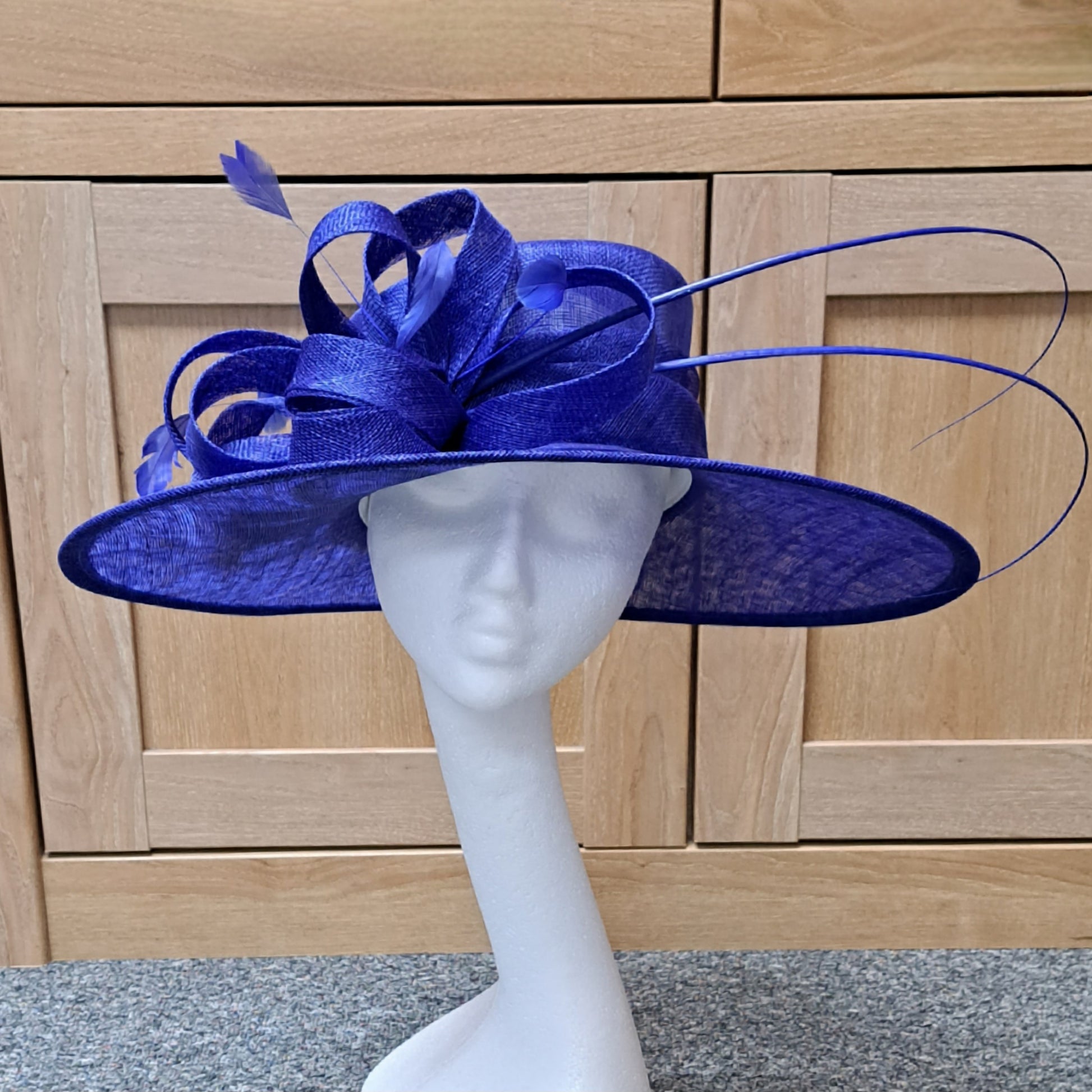 Cobalt Blue Wedding Hat 