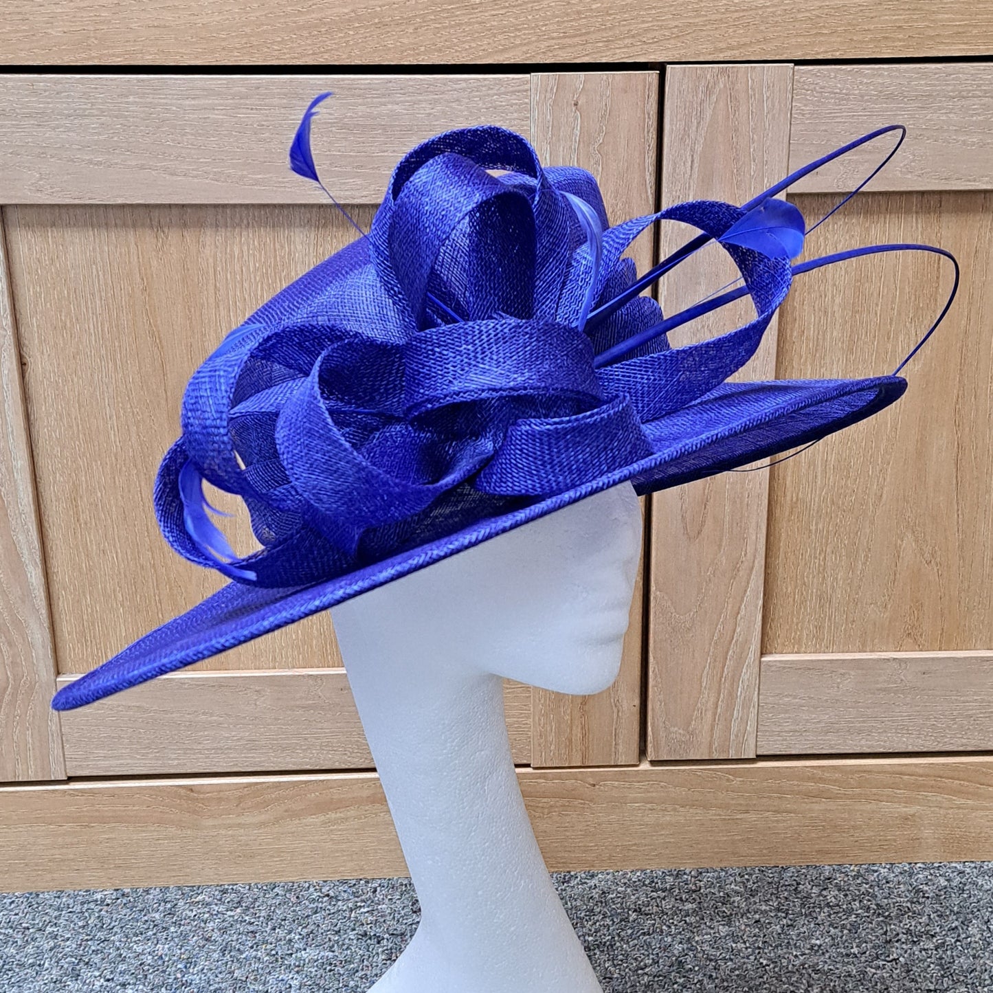 Cobalt Blue Wedding Hat 