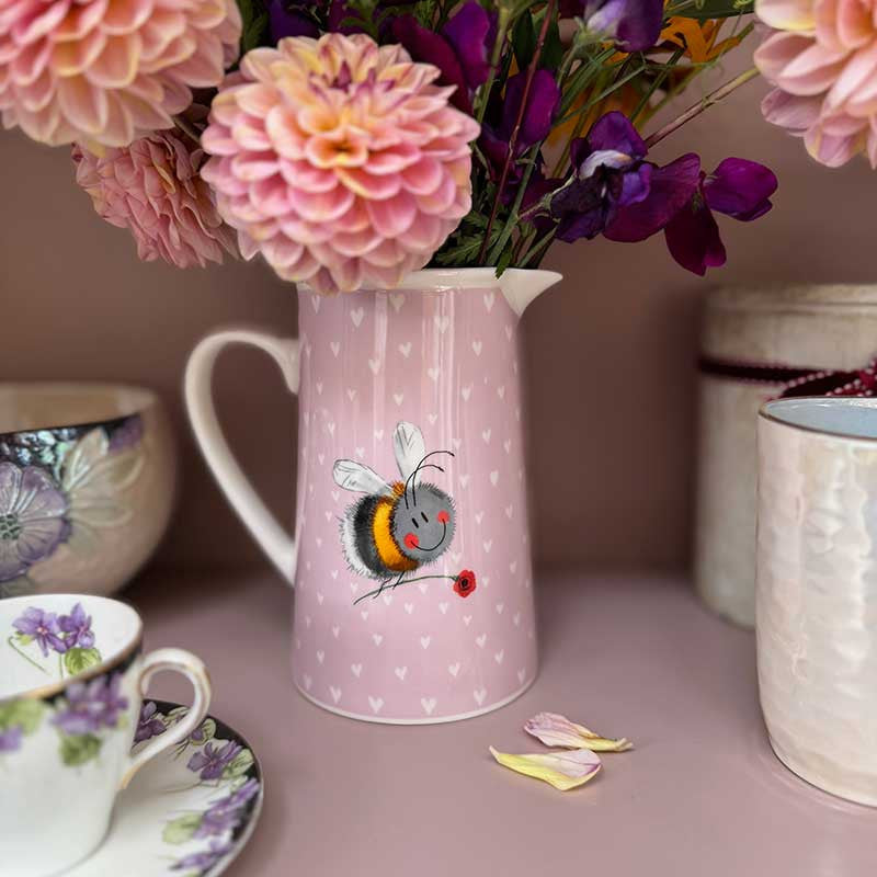 Alex Clark Jug - JUG06 Bee and Flower Jug
