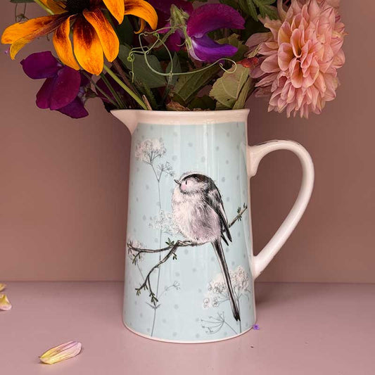 Alex Clark Jug - JUG07 Long Tailed Tit Jug