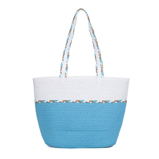 Aqua Blue Summer Beach Bag