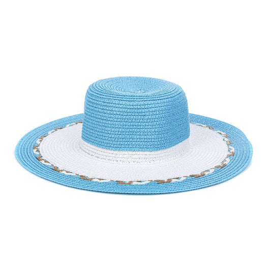 Aqua Blue Summer Hat