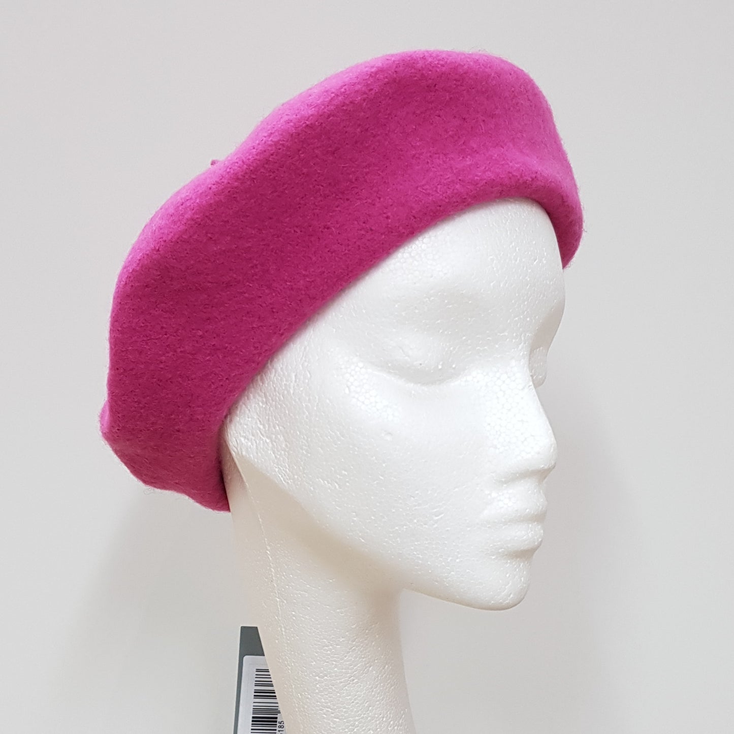 Wool Beret - Lipstick Pink