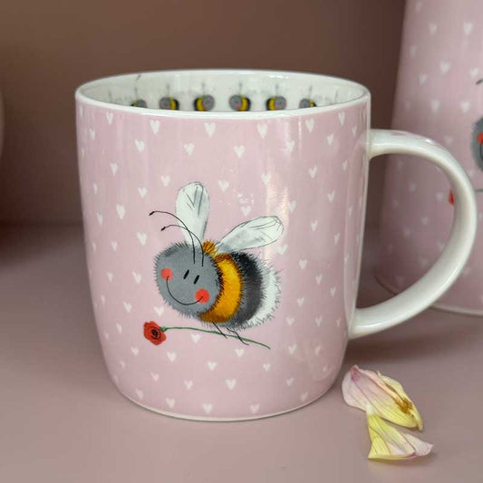 Alex Clark Mug - M117 Bee and Flower Mug