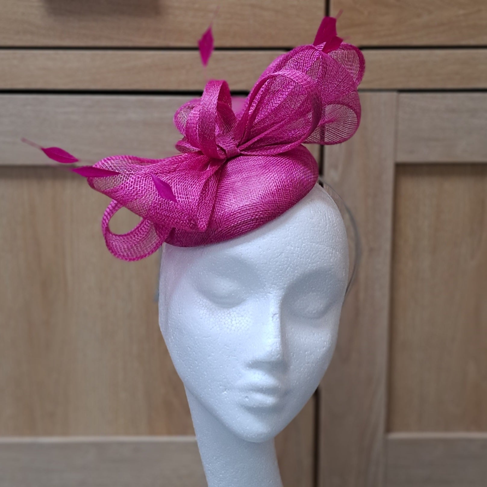 Fuchsia Pink Pillbox Hat
