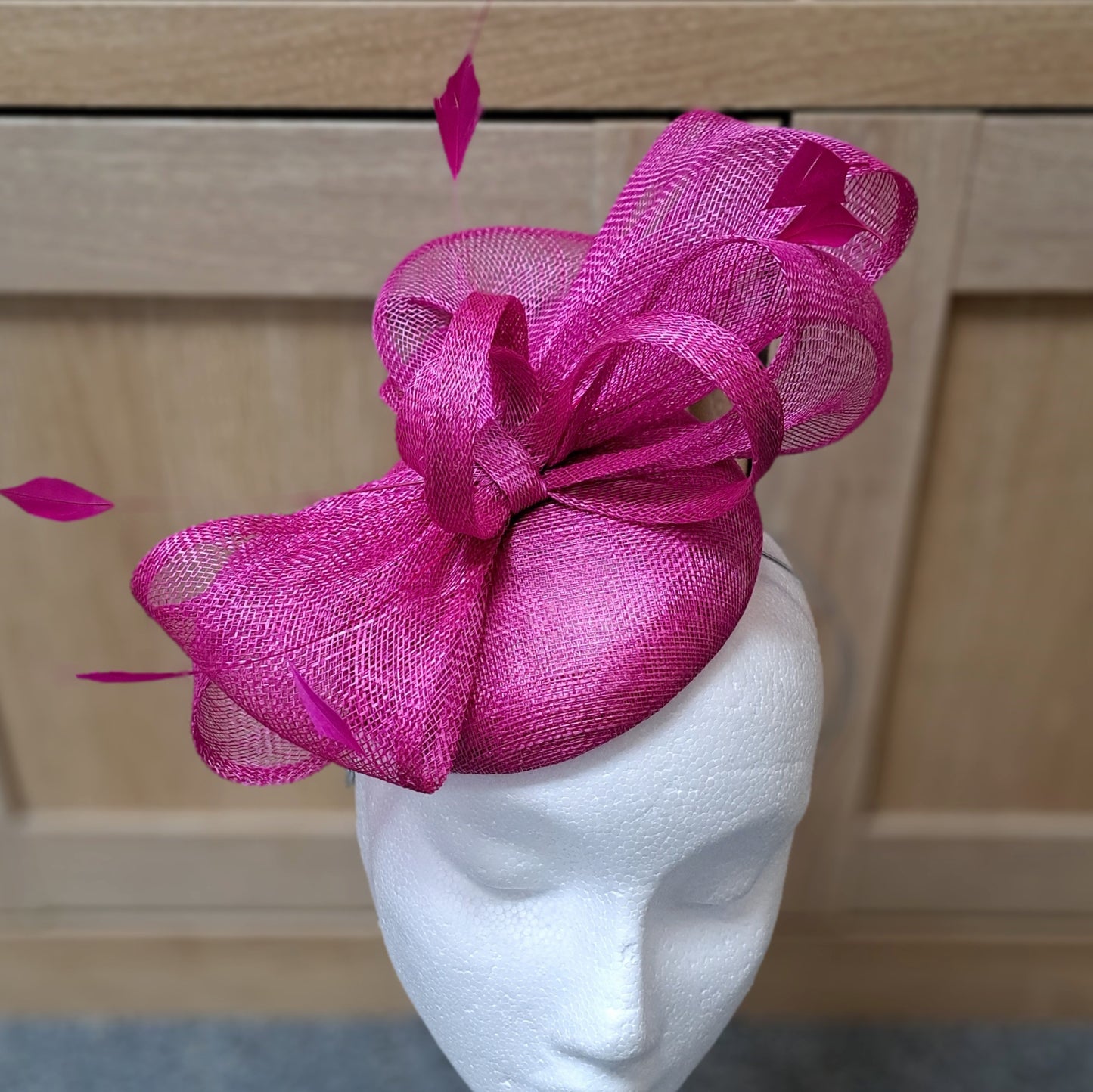 Fuchsia Pink Pillbox Hat