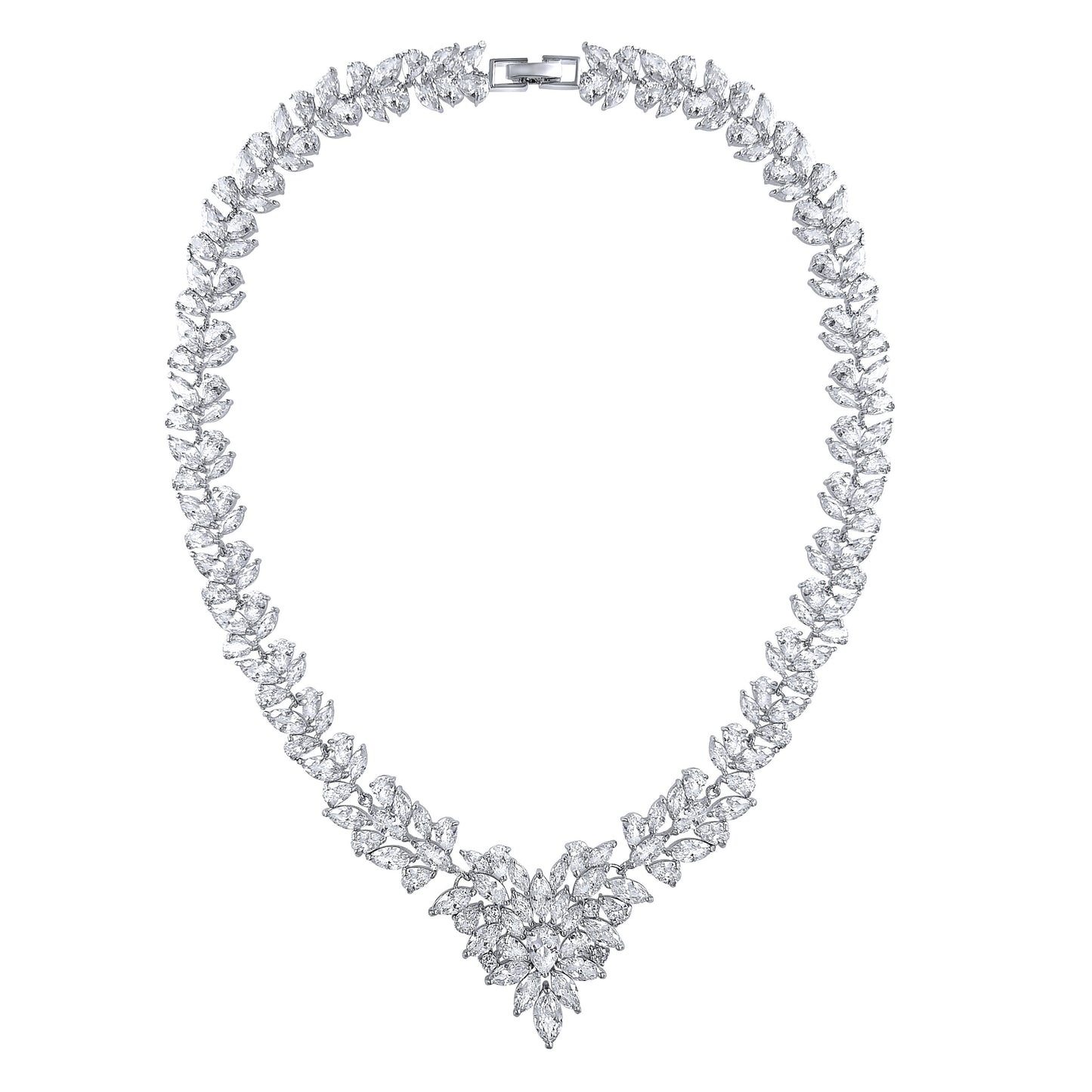 Marquise Simulated Diamond Necklace