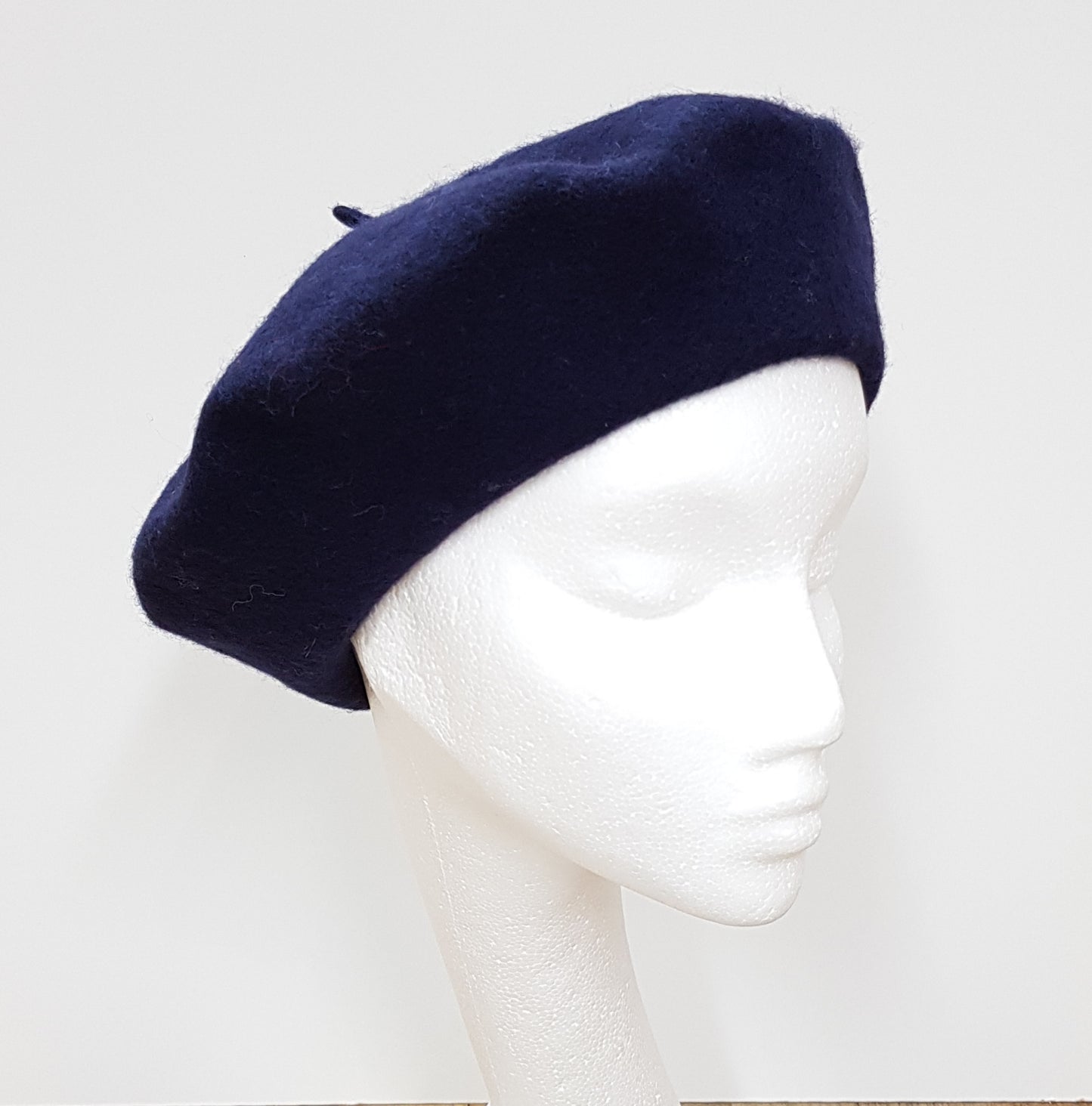 Wool Beret - Navy