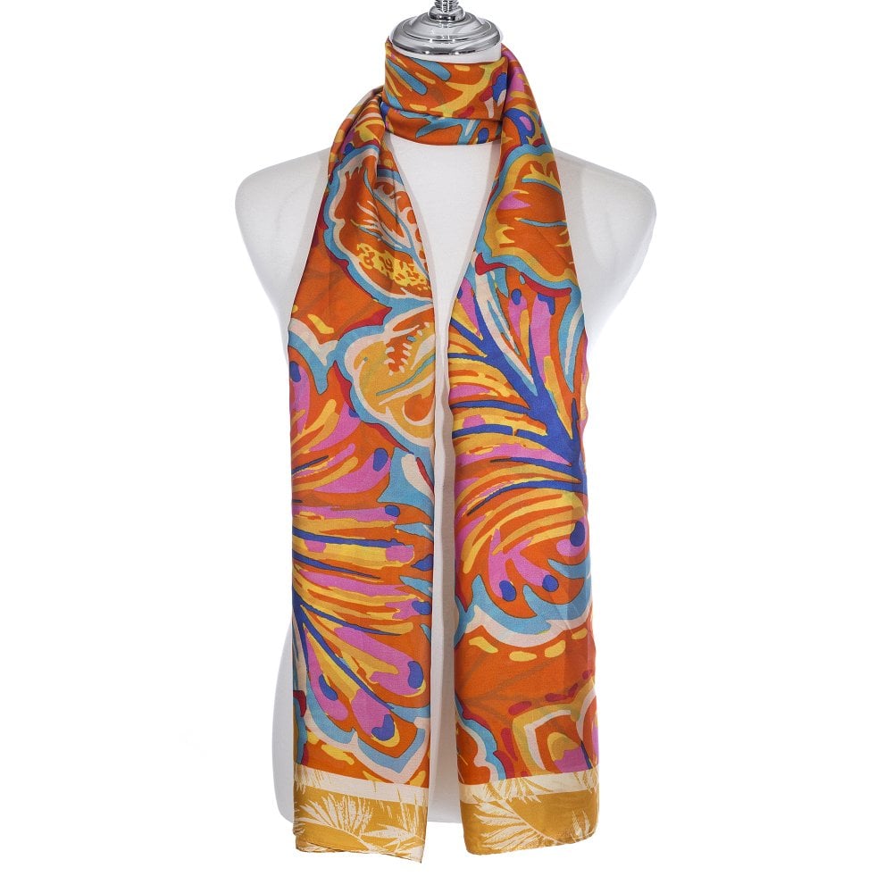 Soft Scarf - Orange Print