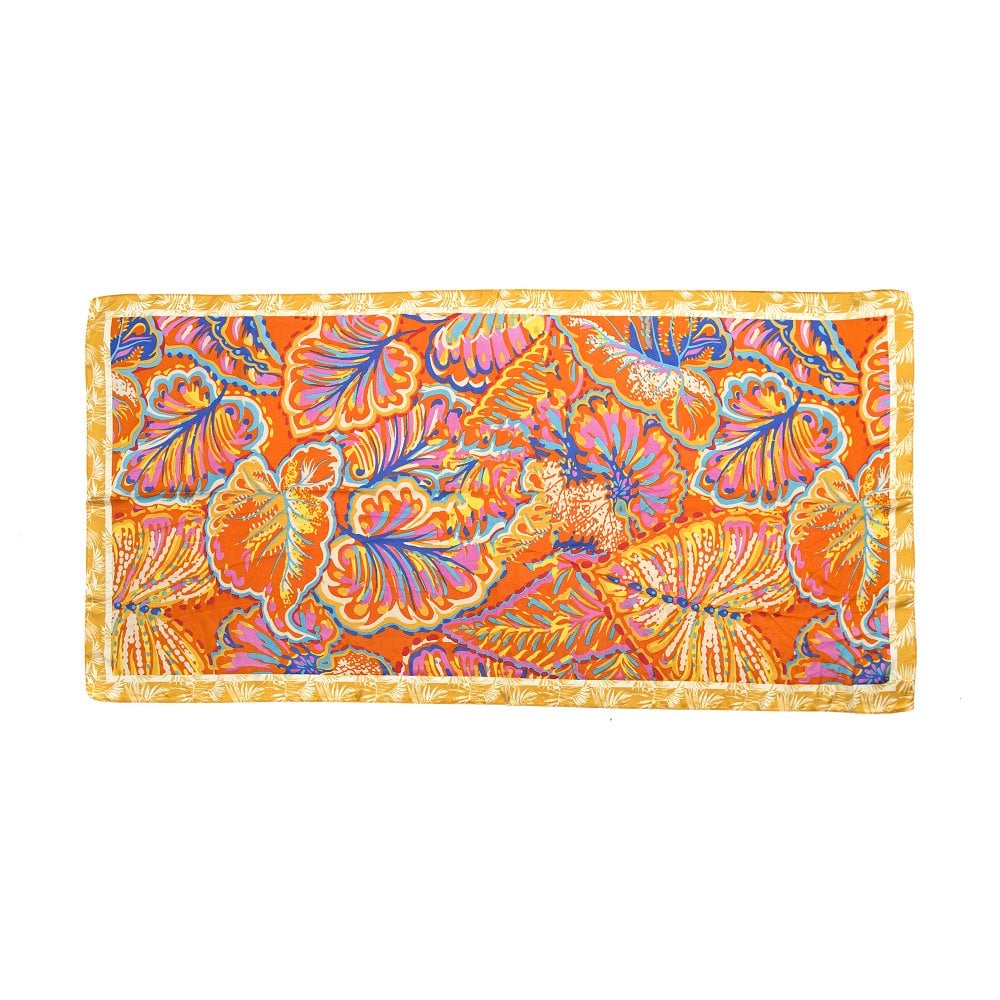 Soft Scarf - Orange Print