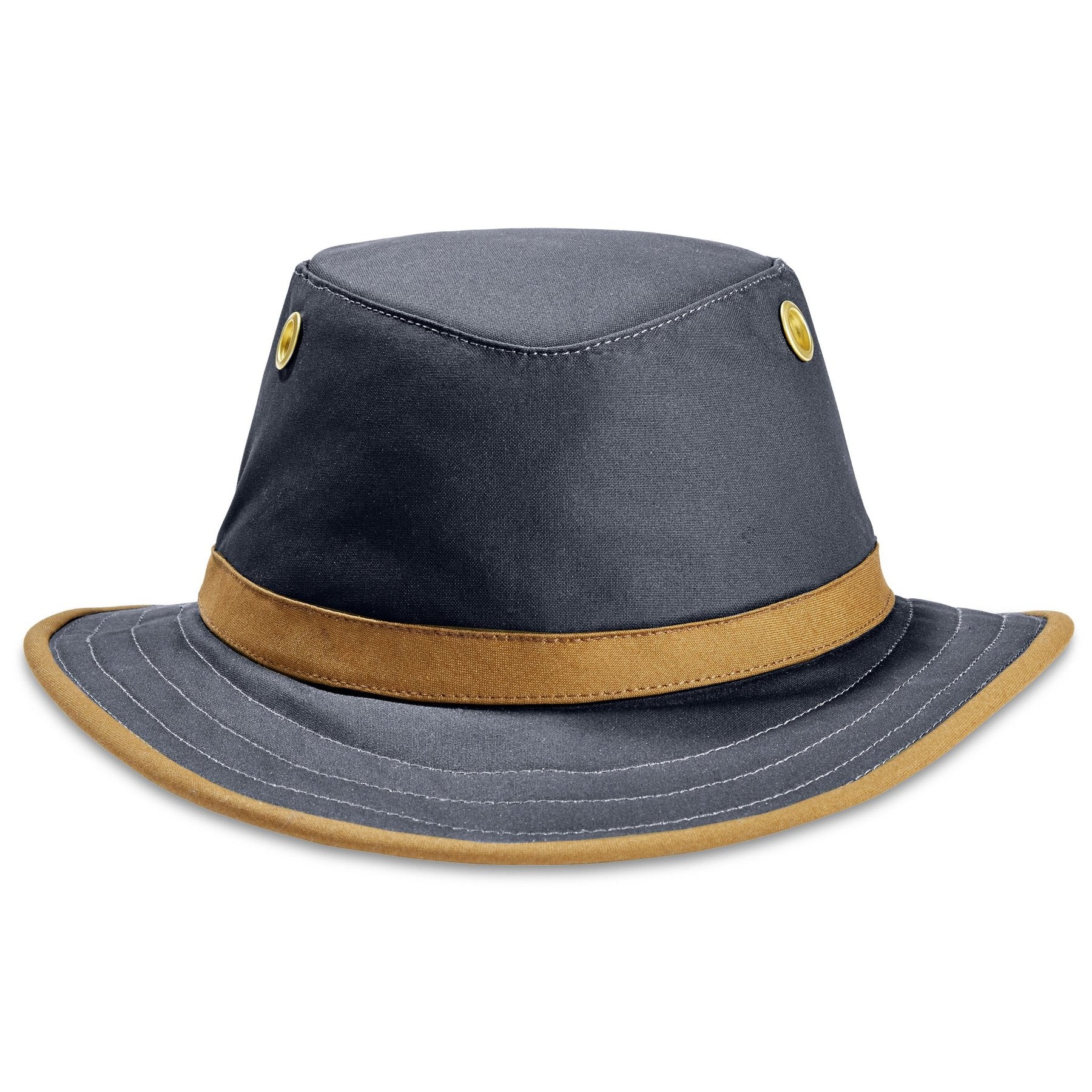 Tilley - TWC7 Outback Waxed Cotton Hat - Navy / Tan