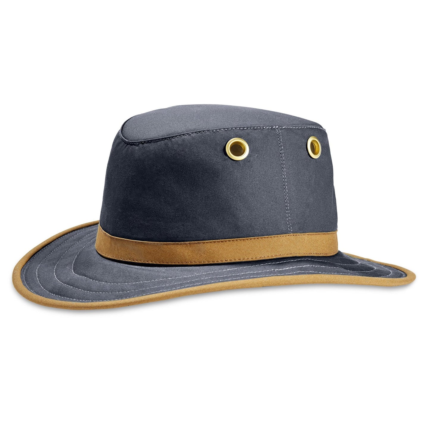 Tilley - TWC7 Outback Waxed Cotton Hat - Navy / Tan
