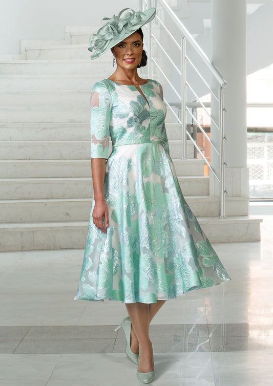 Veromia VO0261 Teal Green Occasion Dress