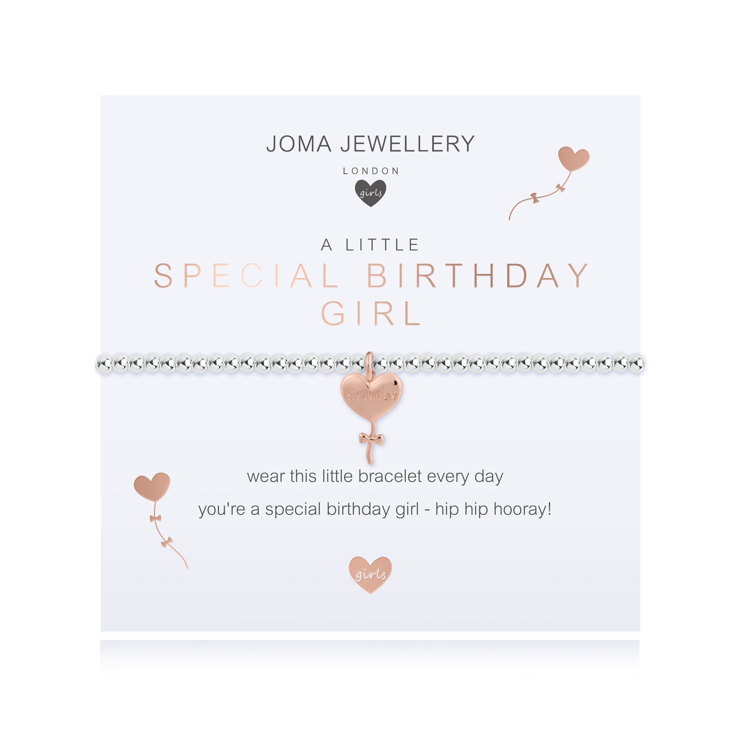 Childrens Joma Bracelet -  Special Birthday Girl