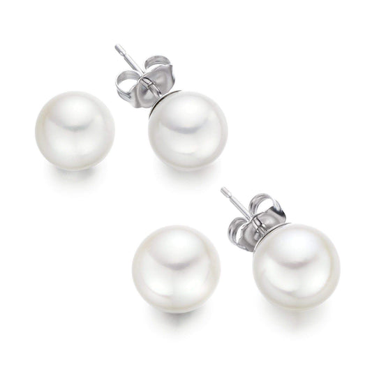 Hepburn Pearl Stud Earrings