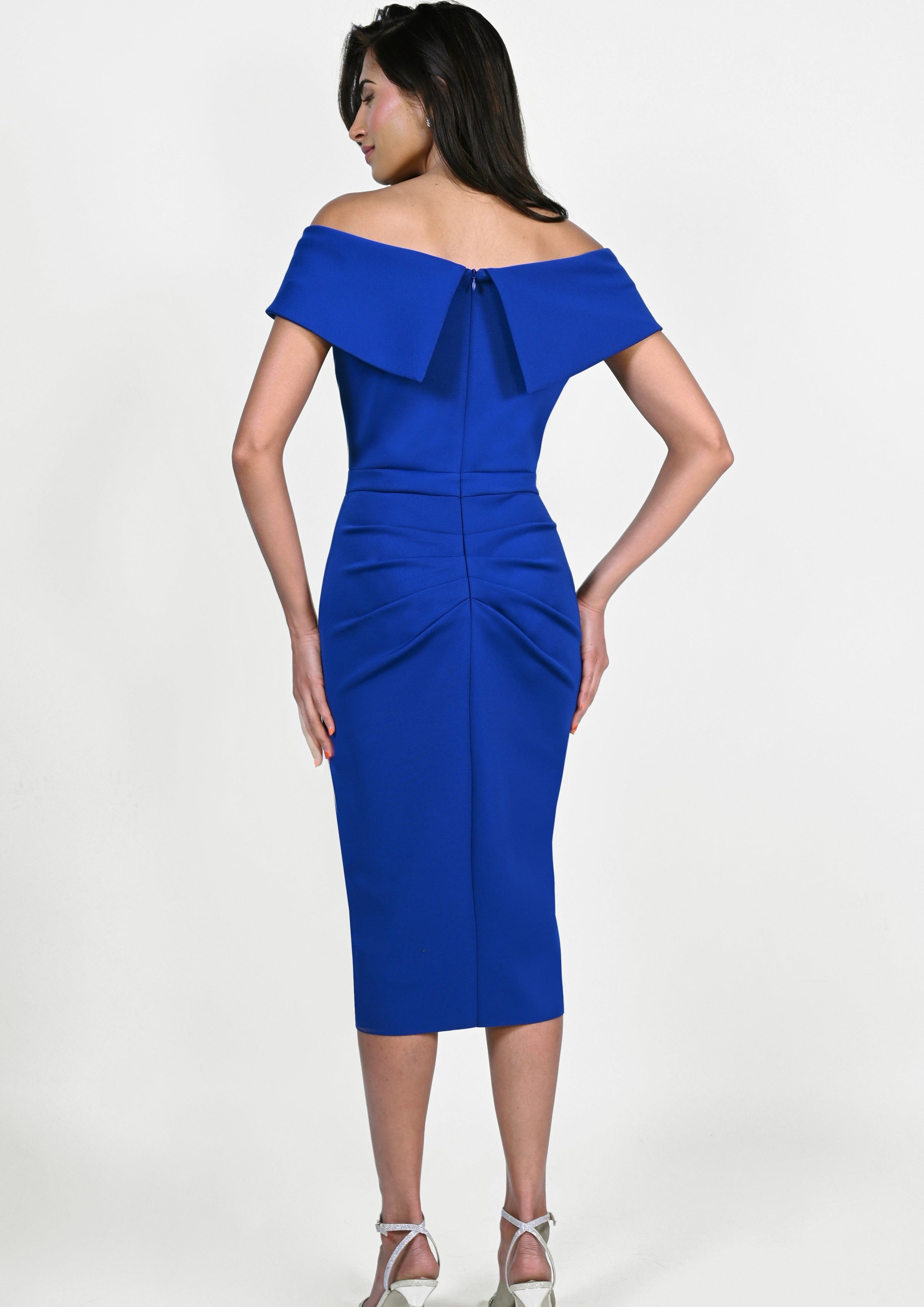 Frank lyman 2024 blue dress