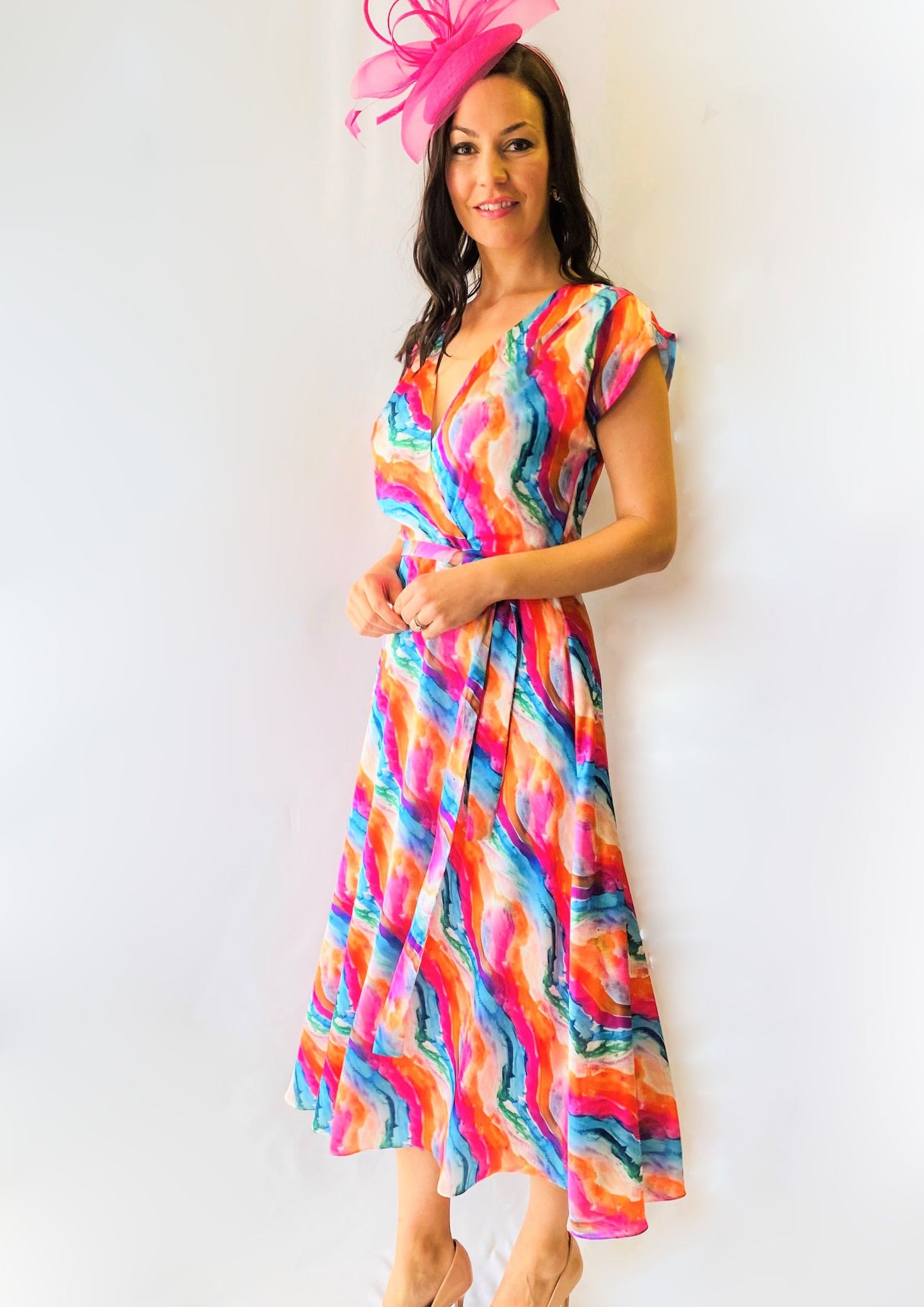 Lizabella 2438 Bright Print Dress