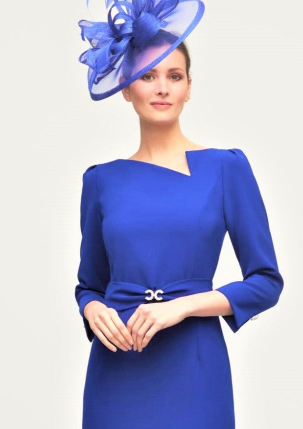Luis Civit Claudia C Reisling Royal Blue Dress