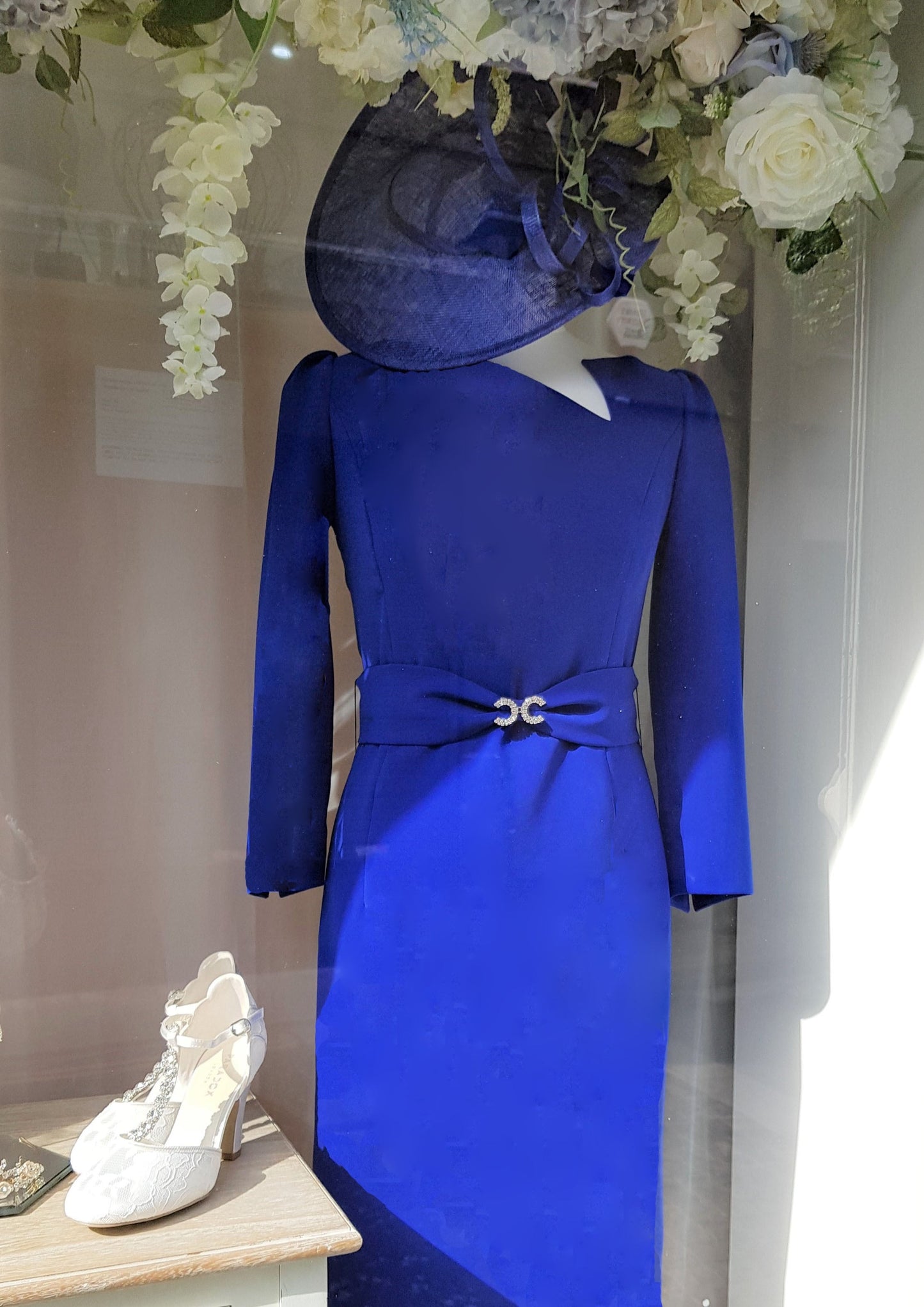 Luis Civit Claudia C Reisling Royal Blue Dress