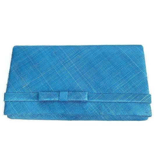 Azure Sinamay Clutch bag with arm strap